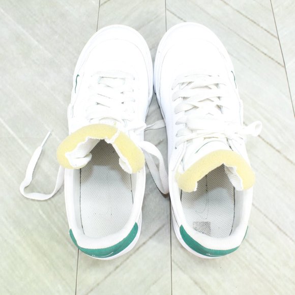 Nike Drop Type Evergreen Aura White Leather Premium Casual Shoe Size 5 Y - Picture 6 of 9